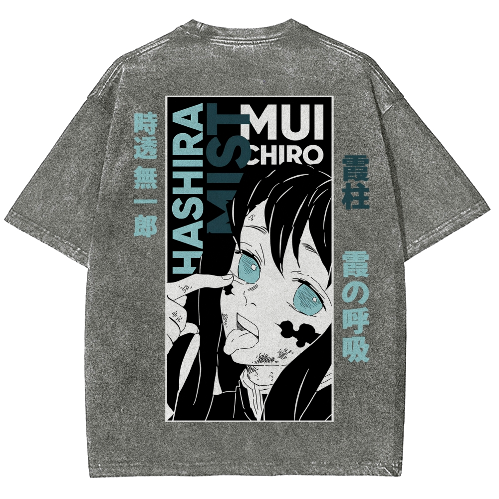 Demon Slayer Demon Slayer Unisex Fit Washed T-Shirt