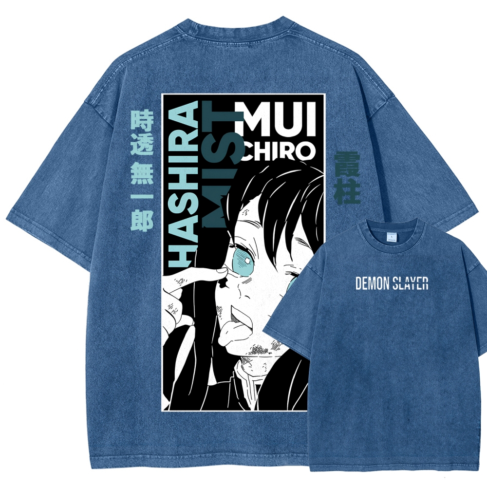 Demon Slayer Demon Slayer Unisex Fit Washed T-Shirt