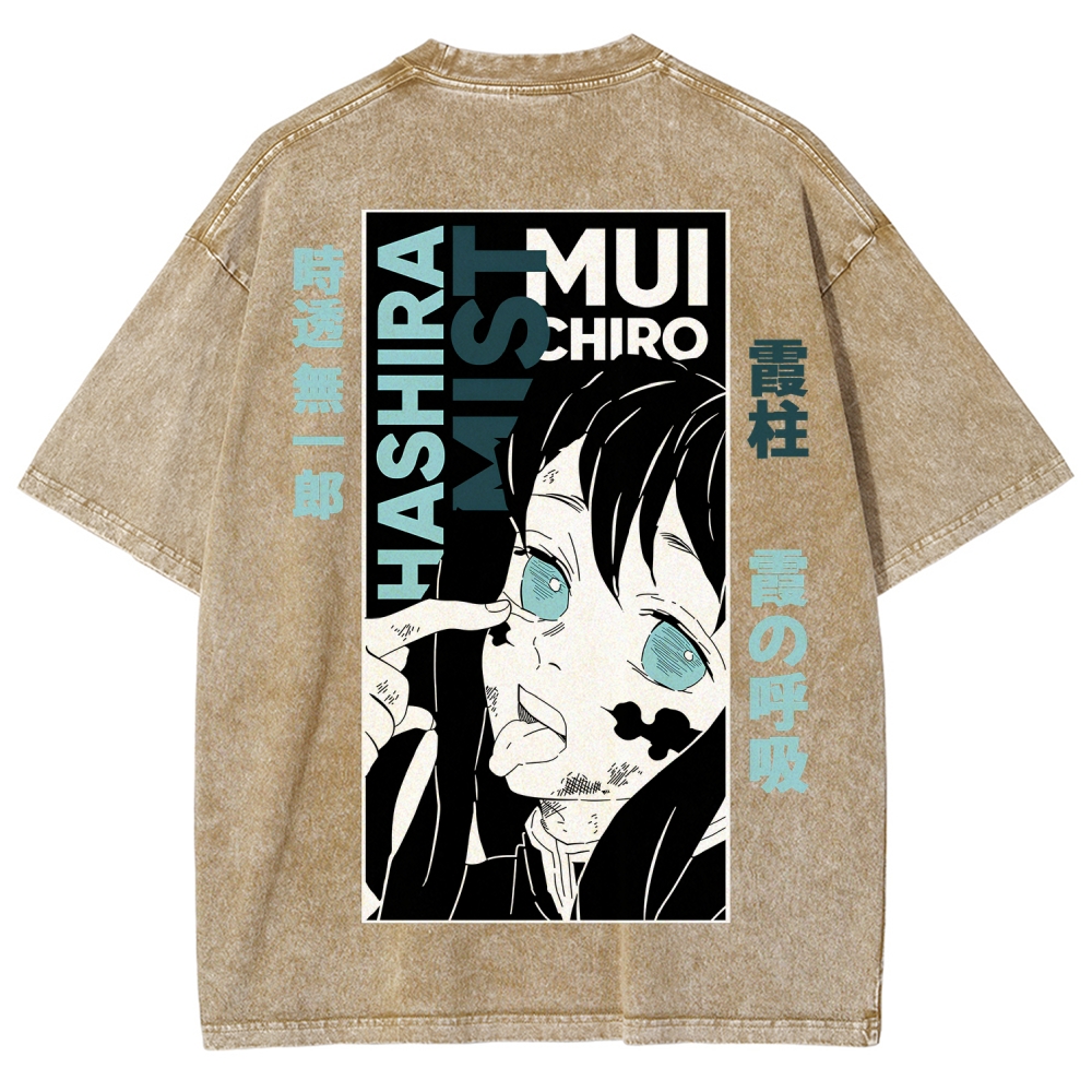 Demon Slayer Demon Slayer Unisex Fit Washed T-Shirt