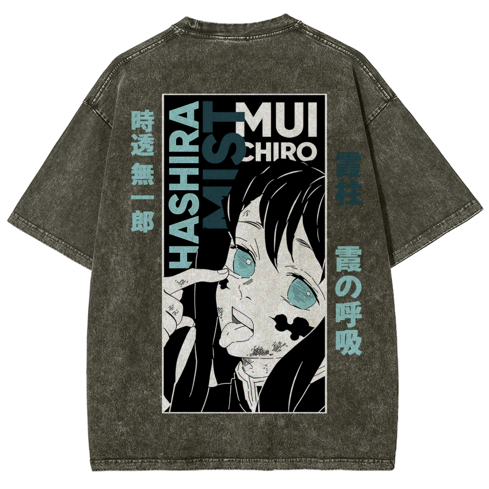 Demon Slayer Demon Slayer Unisex Fit Washed T-Shirt