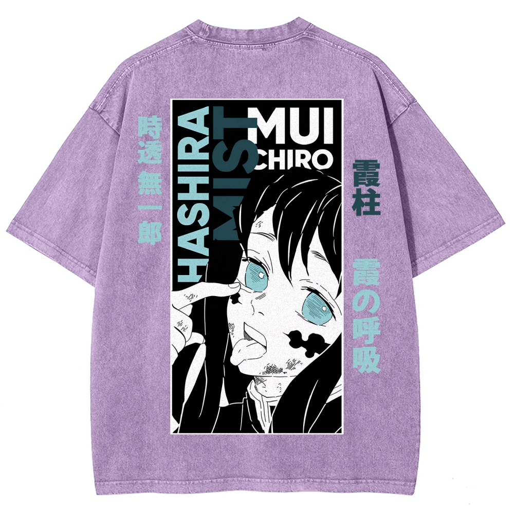 Demon Slayer Demon Slayer Unisex Fit Washed T-Shirt