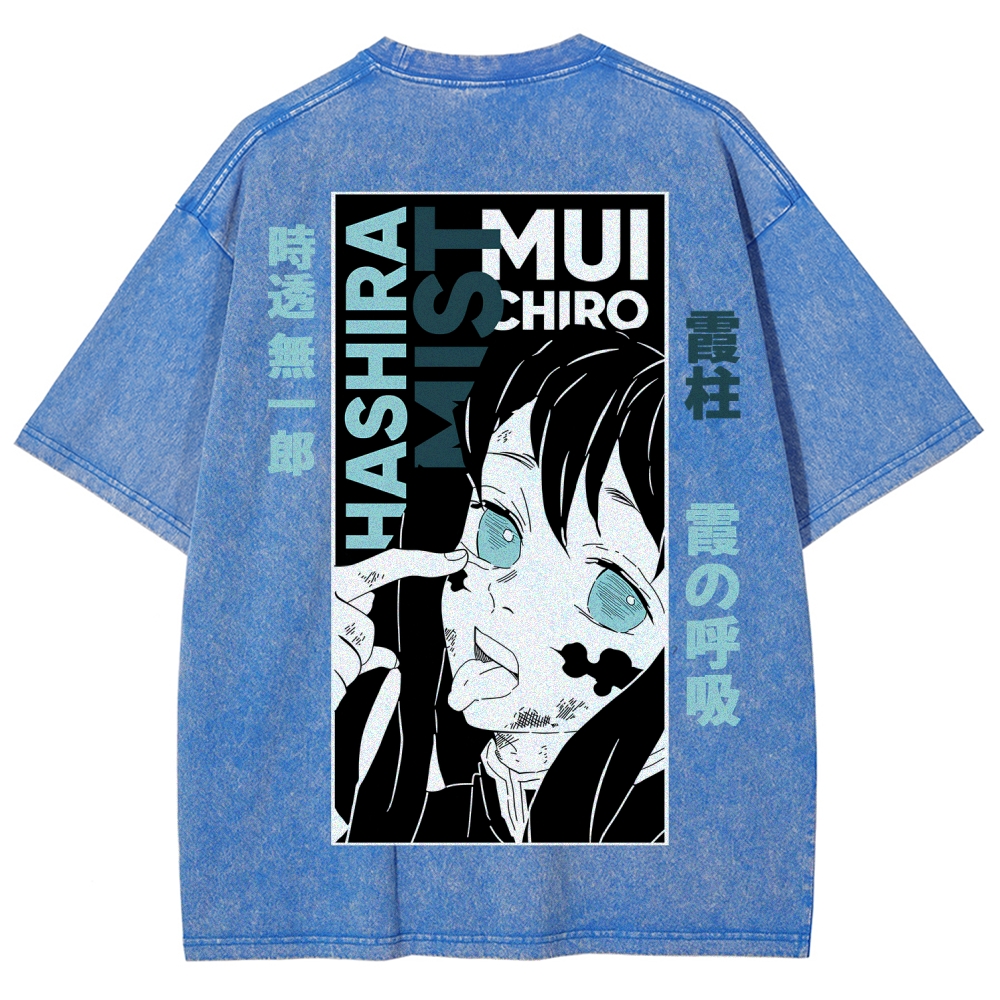 Demon Slayer Demon Slayer Unisex Fit Washed T-Shirt