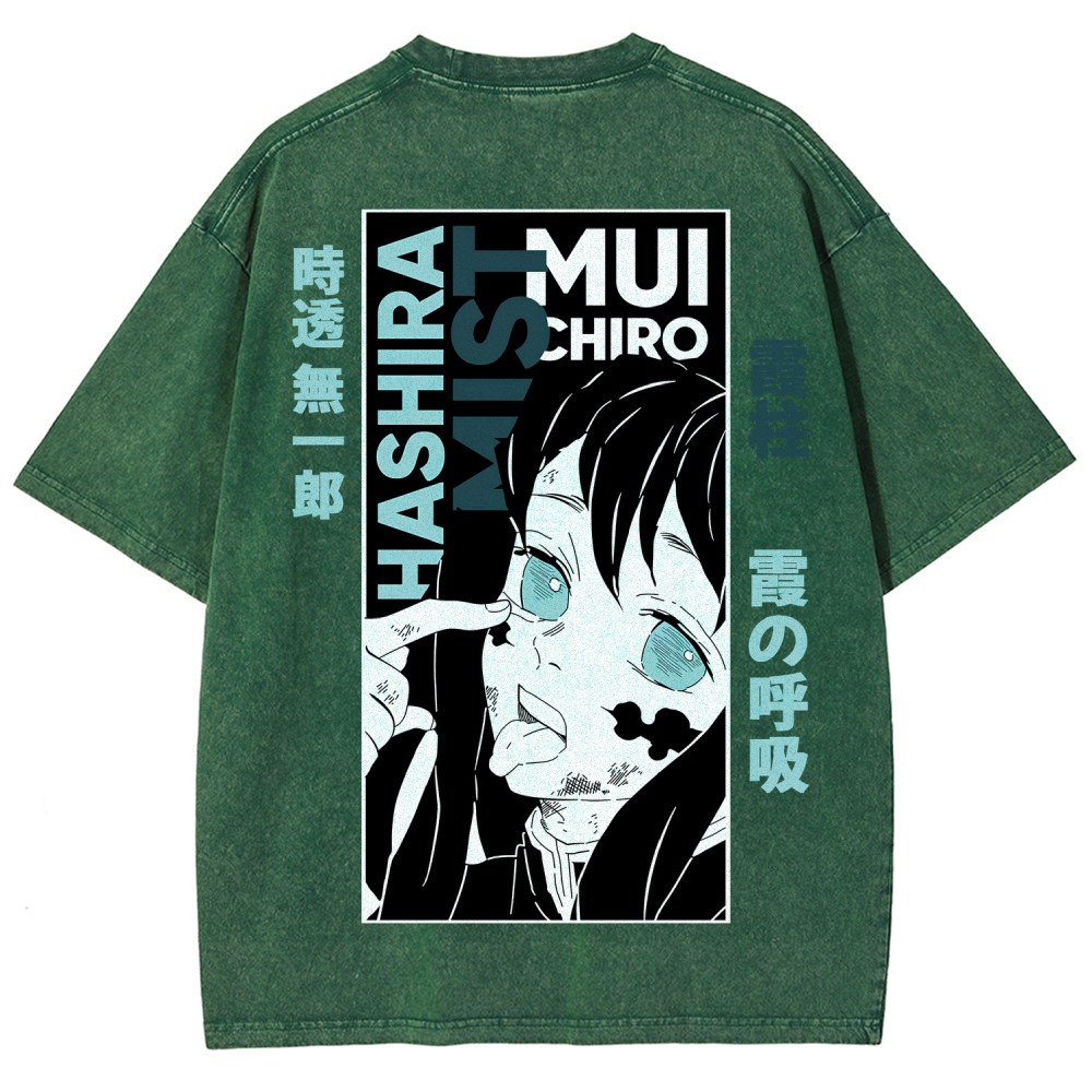 Demon Slayer Demon Slayer Unisex Fit Washed T-Shirt