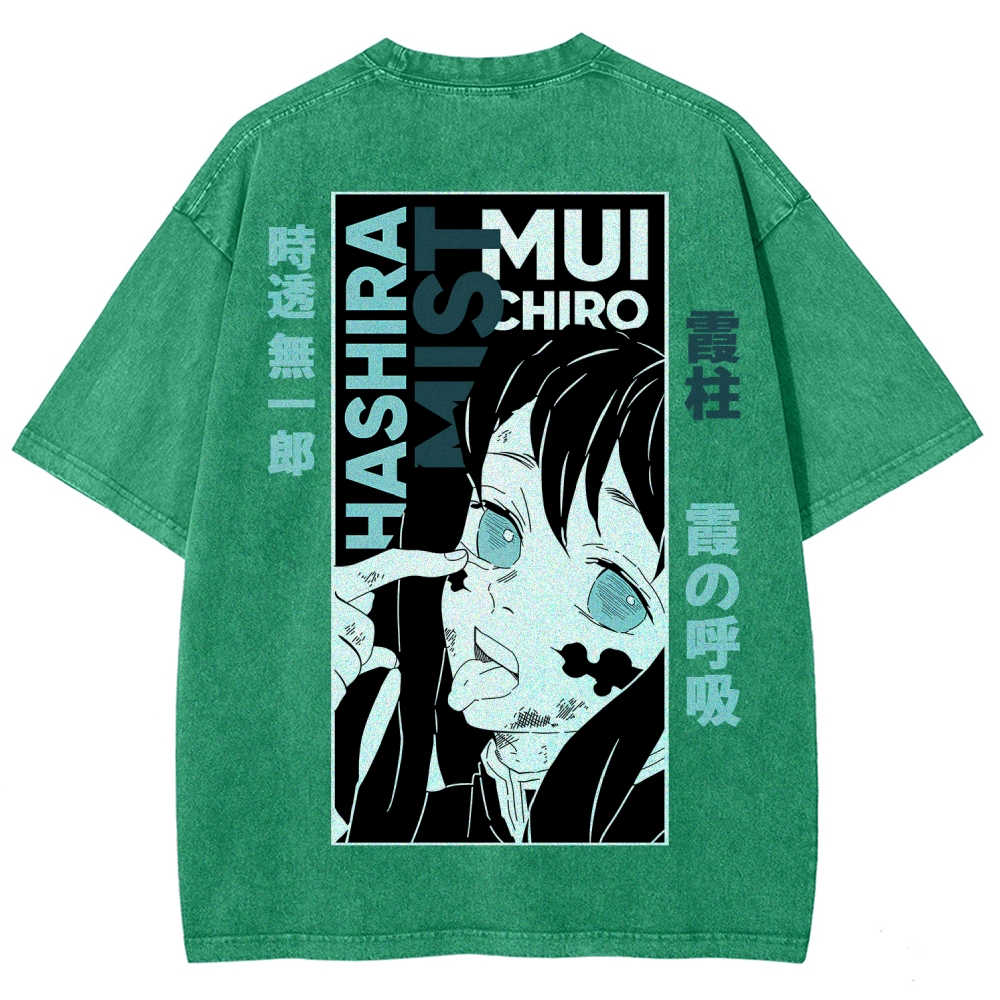 Demon Slayer Demon Slayer Unisex Fit Washed T-Shirt