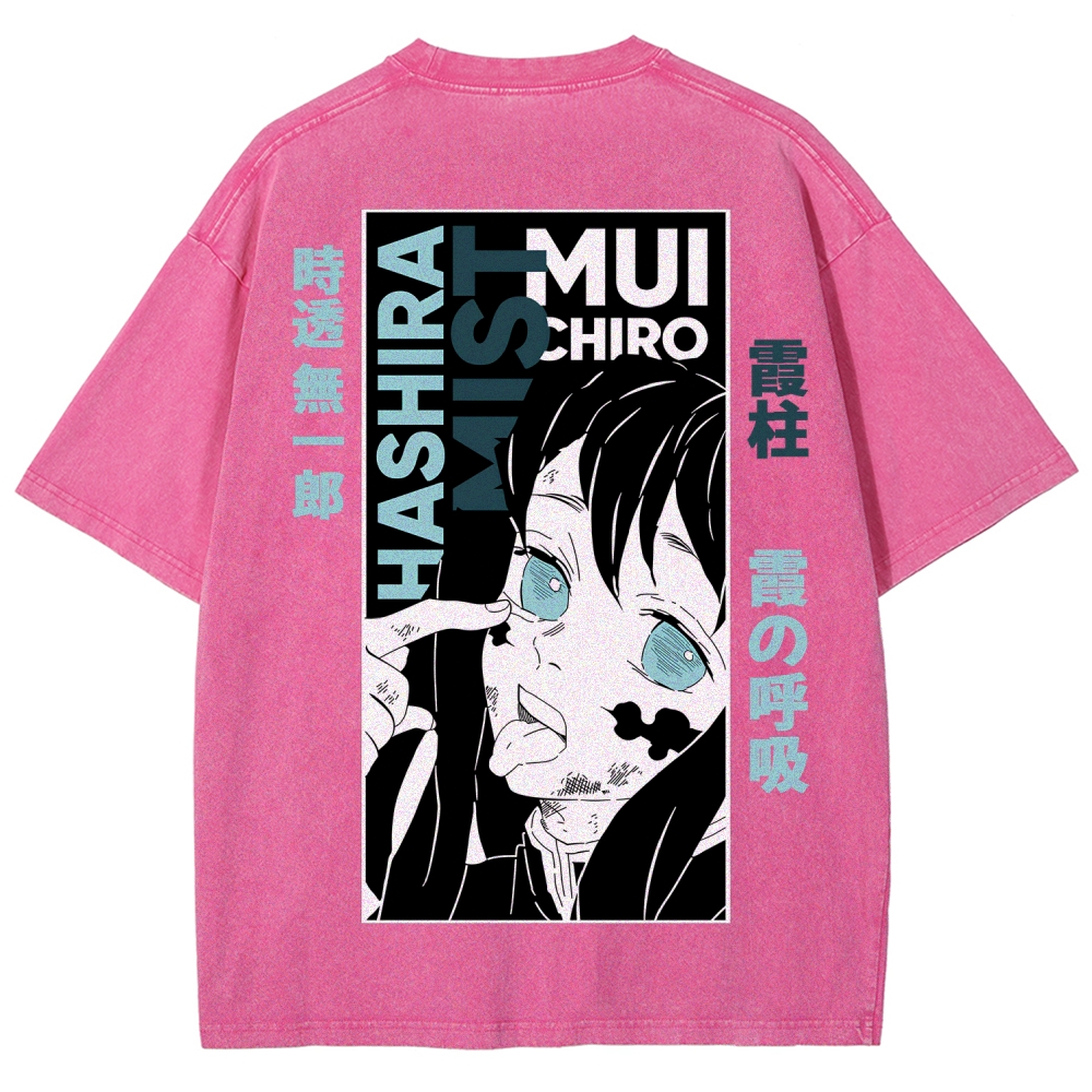 Demon Slayer Demon Slayer Unisex Fit Washed T-Shirt