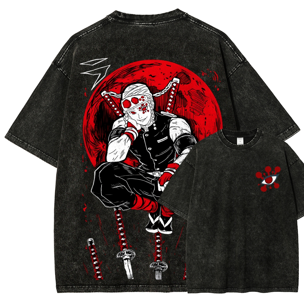 Demon Slayer Unisex Fit Washed T-Shirt
