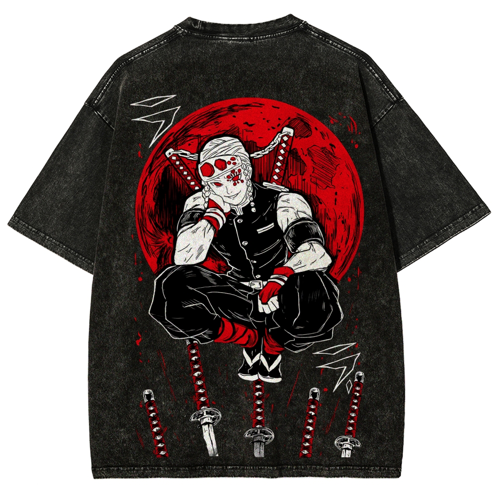 Demon Slayer Unisex Fit Washed T-Shirt