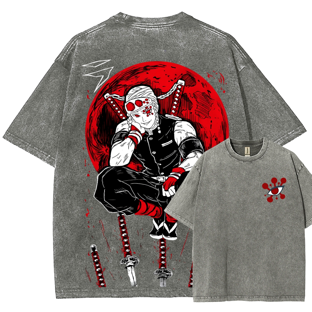 Demon Slayer Unisex Fit Washed T-Shirt