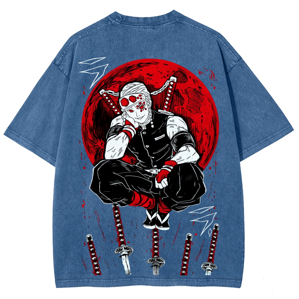 Demon Slayer Unisex Fit Washed T-Shirt