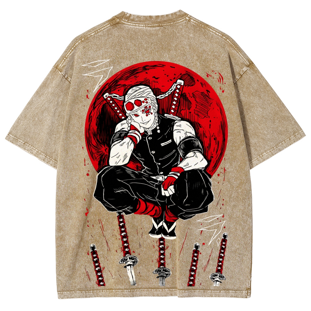 Demon Slayer Unisex Fit Washed T-Shirt