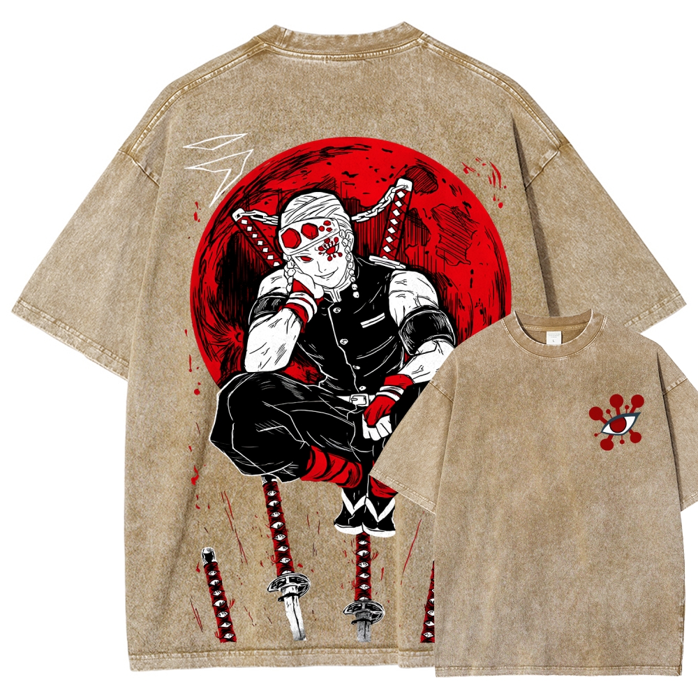 Demon Slayer Unisex Fit Washed T-Shirt