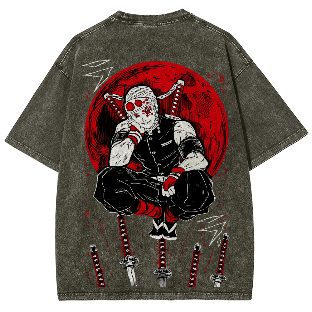 Demon Slayer Unisex Fit Washed T-Shirt