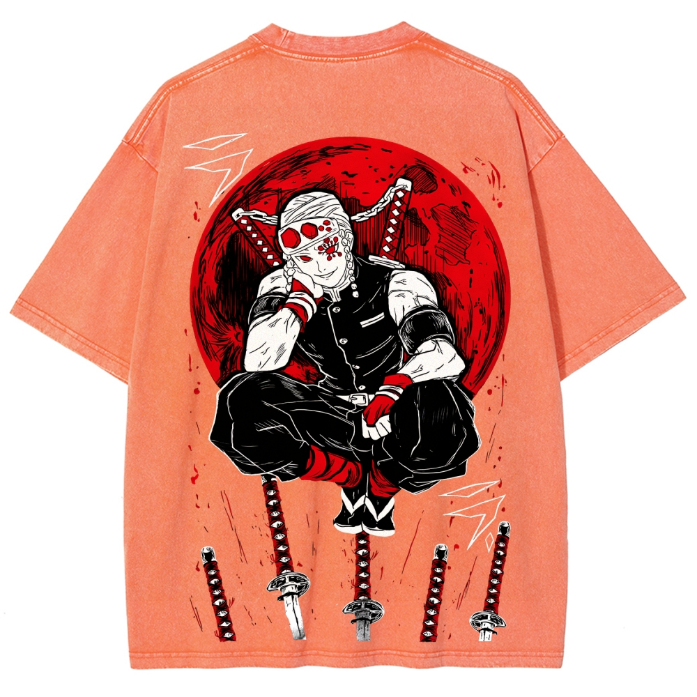 Demon Slayer Unisex Fit Washed T-Shirt