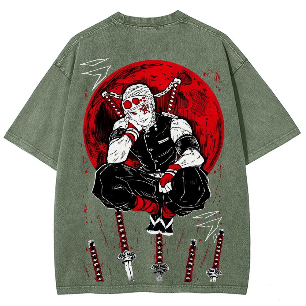 Demon Slayer Unisex Fit Washed T-Shirt