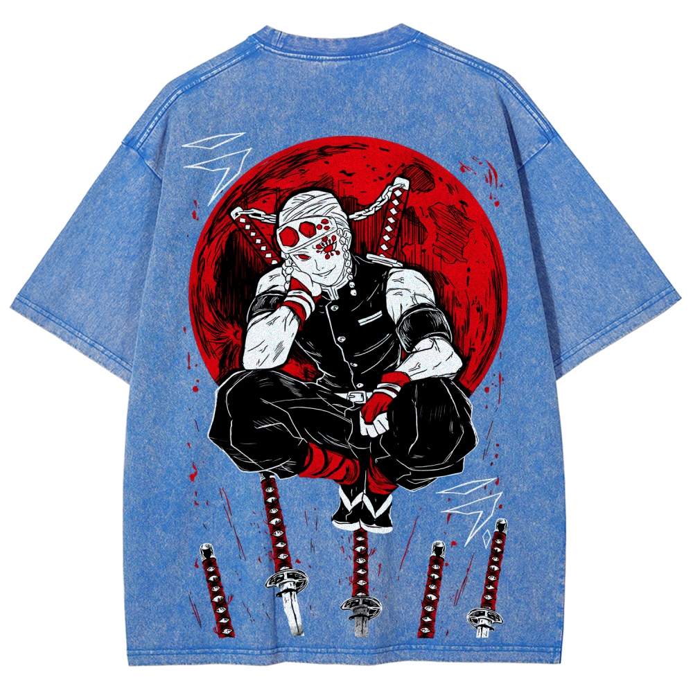 Demon Slayer Unisex Fit Washed T-Shirt
