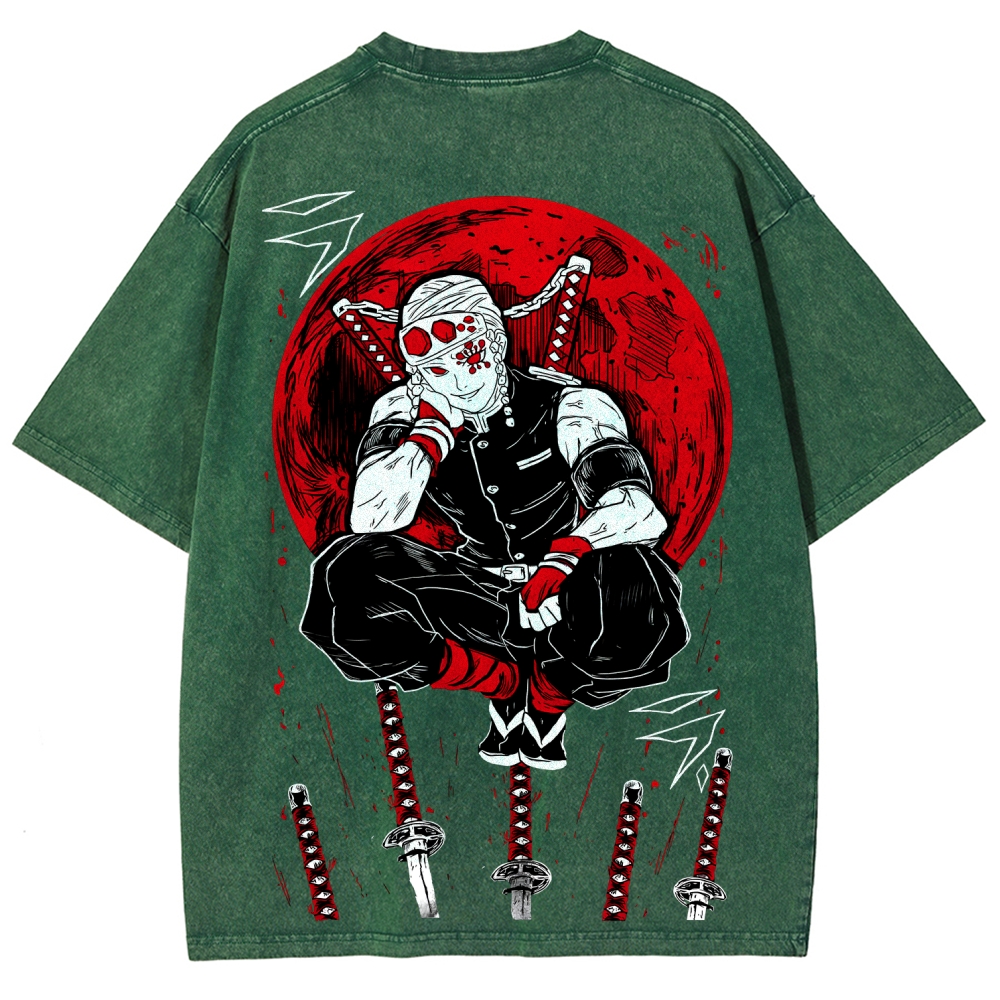 Demon Slayer Unisex Fit Washed T-Shirt
