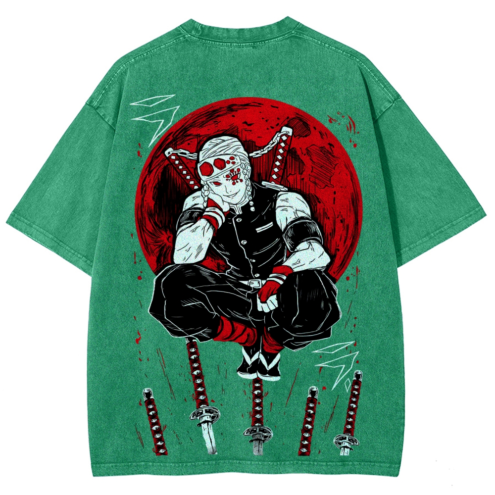 Demon Slayer Unisex Fit Washed T-Shirt