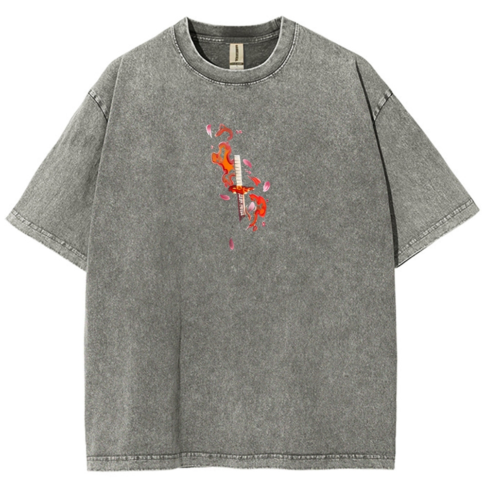 Demon Slayer Unisex Fit Washed T-Shirt