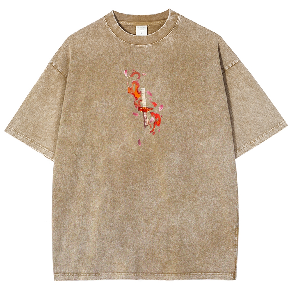 Demon Slayer Unisex Fit Washed T-Shirt