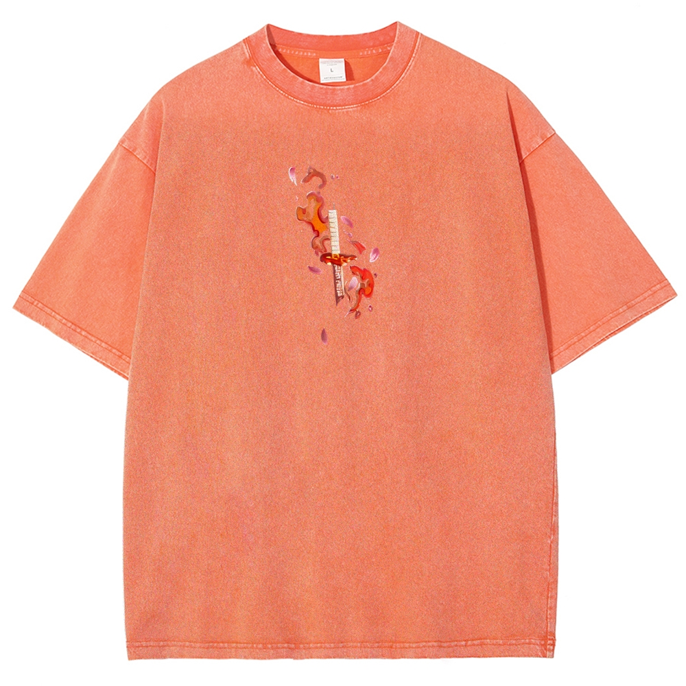 Demon Slayer Unisex Fit Washed T-Shirt