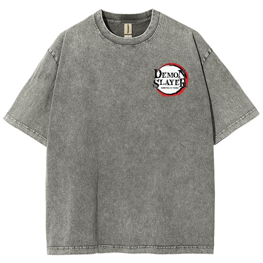 Demon Slayer Unisex Fit Washed T-Shirt