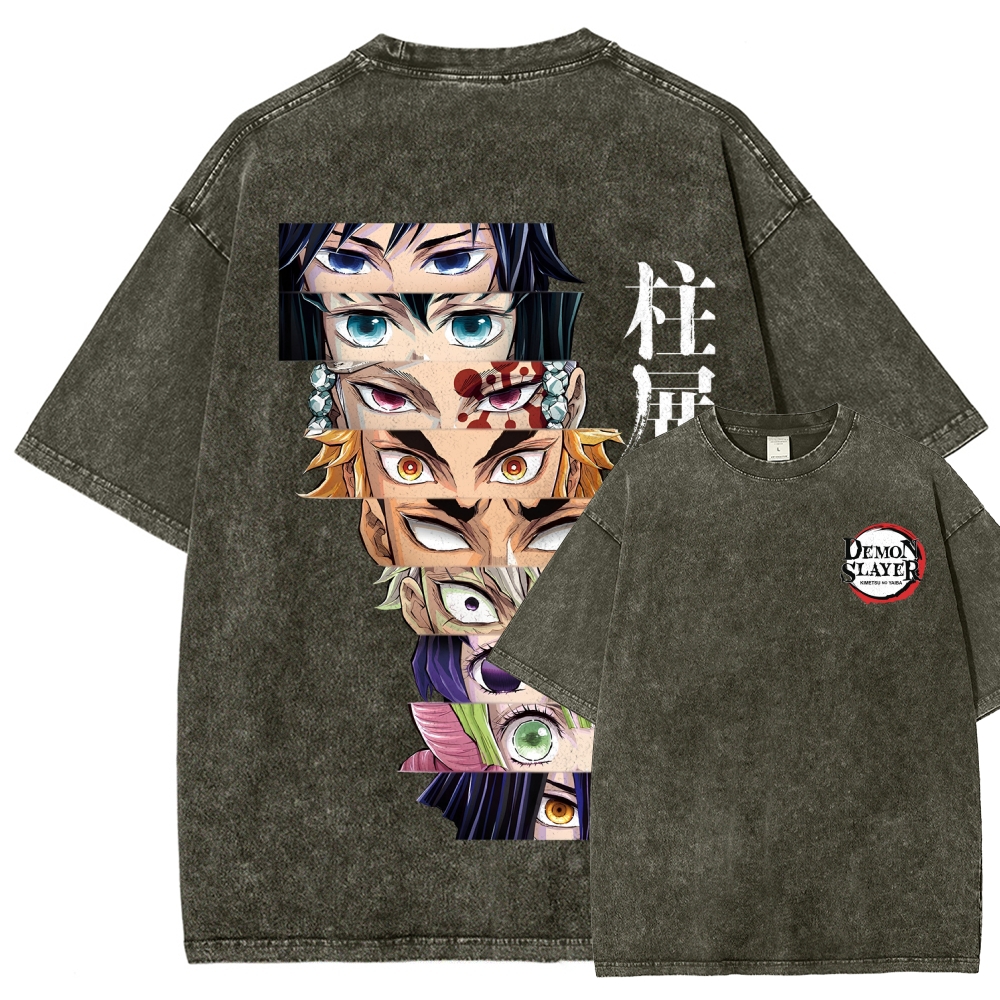Demon Slayer Unisex Fit Washed T-Shirt
