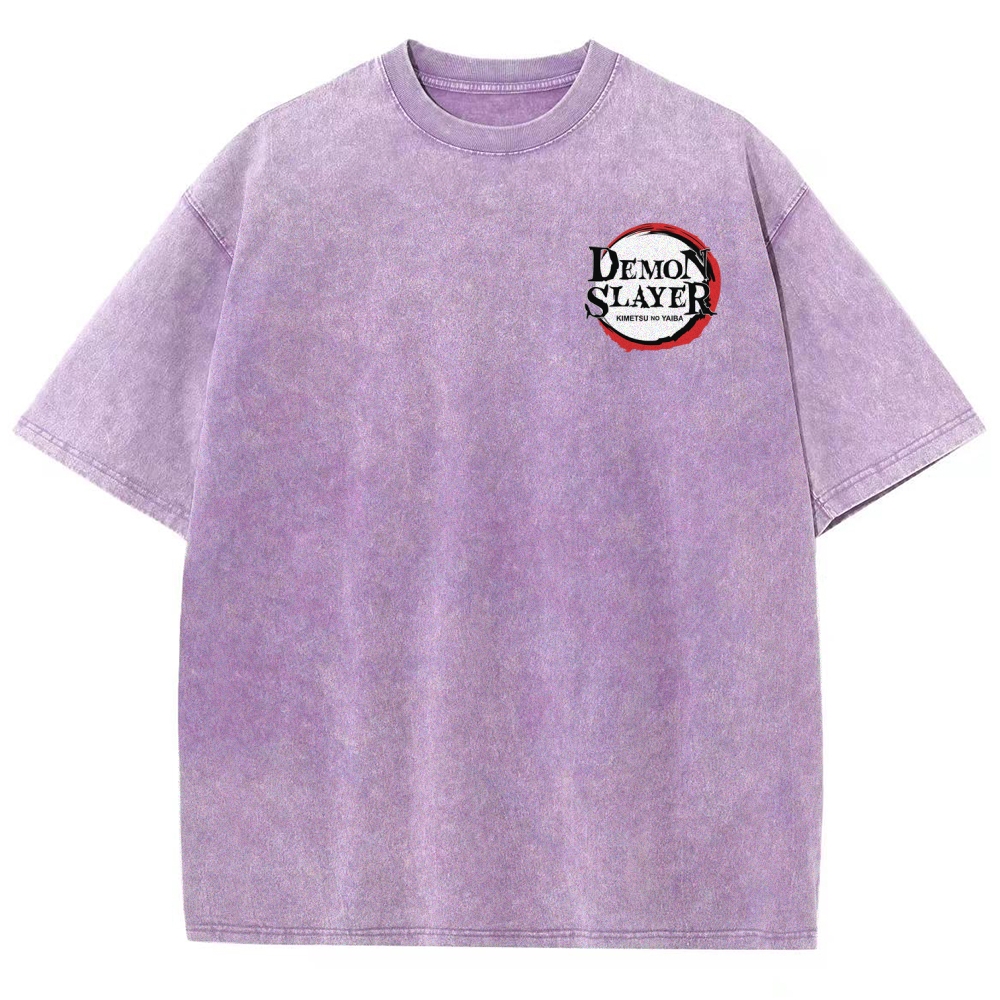 Demon Slayer Unisex Fit Washed T-Shirt