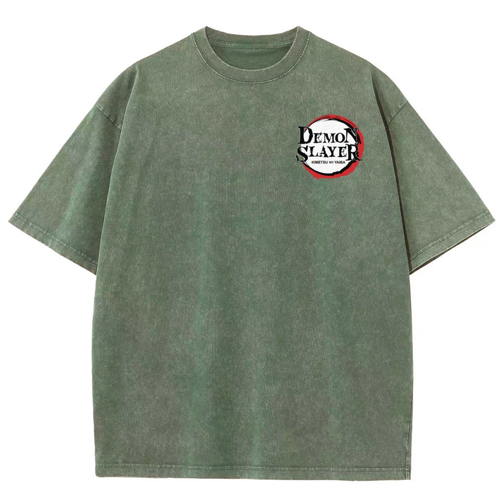 Demon Slayer Unisex Fit Washed T-Shirt