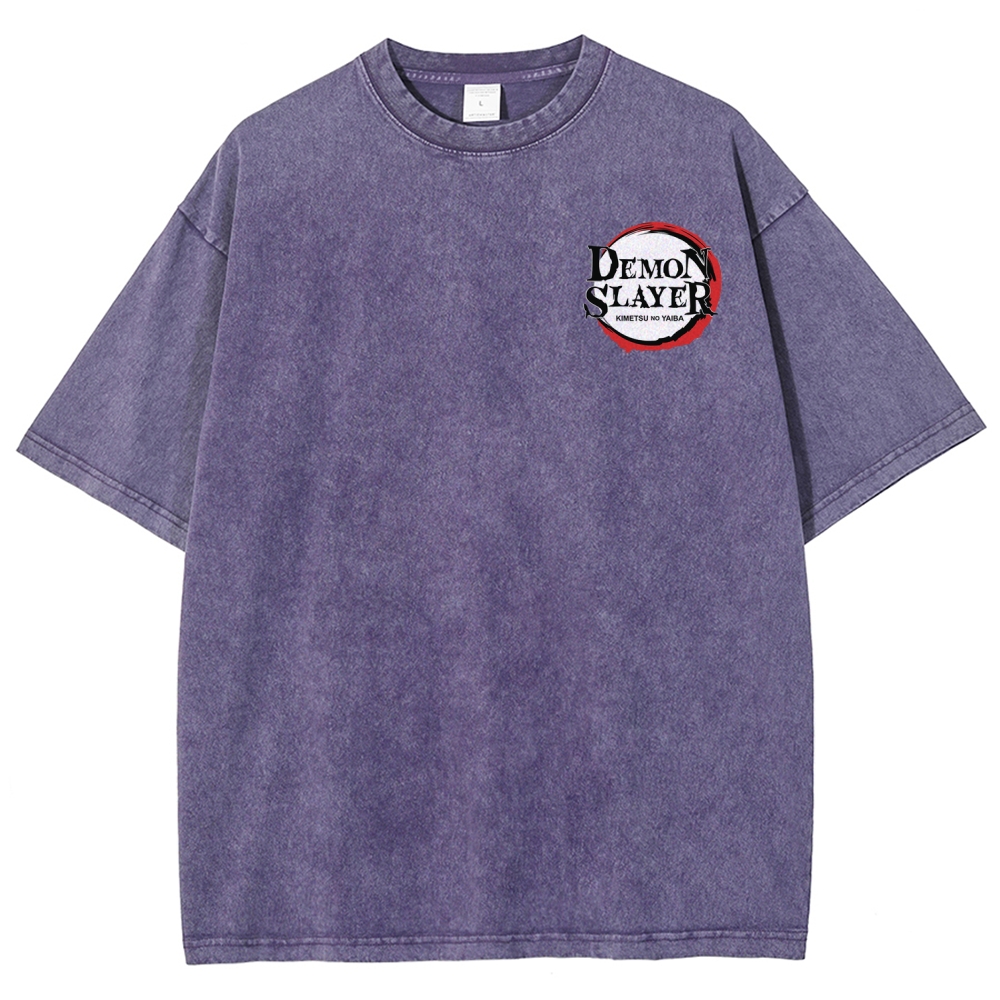 Demon Slayer Unisex Fit Washed T-Shirt