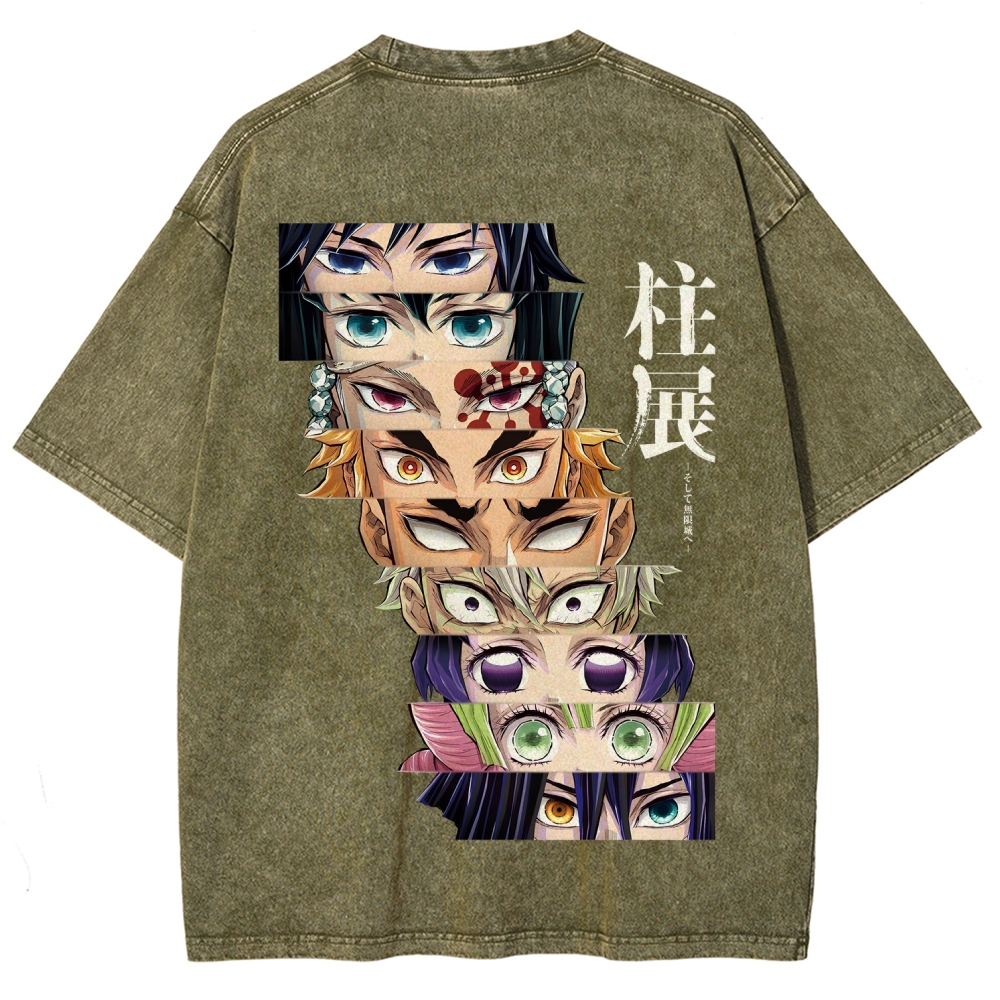 Demon Slayer Unisex Fit Washed T-Shirt