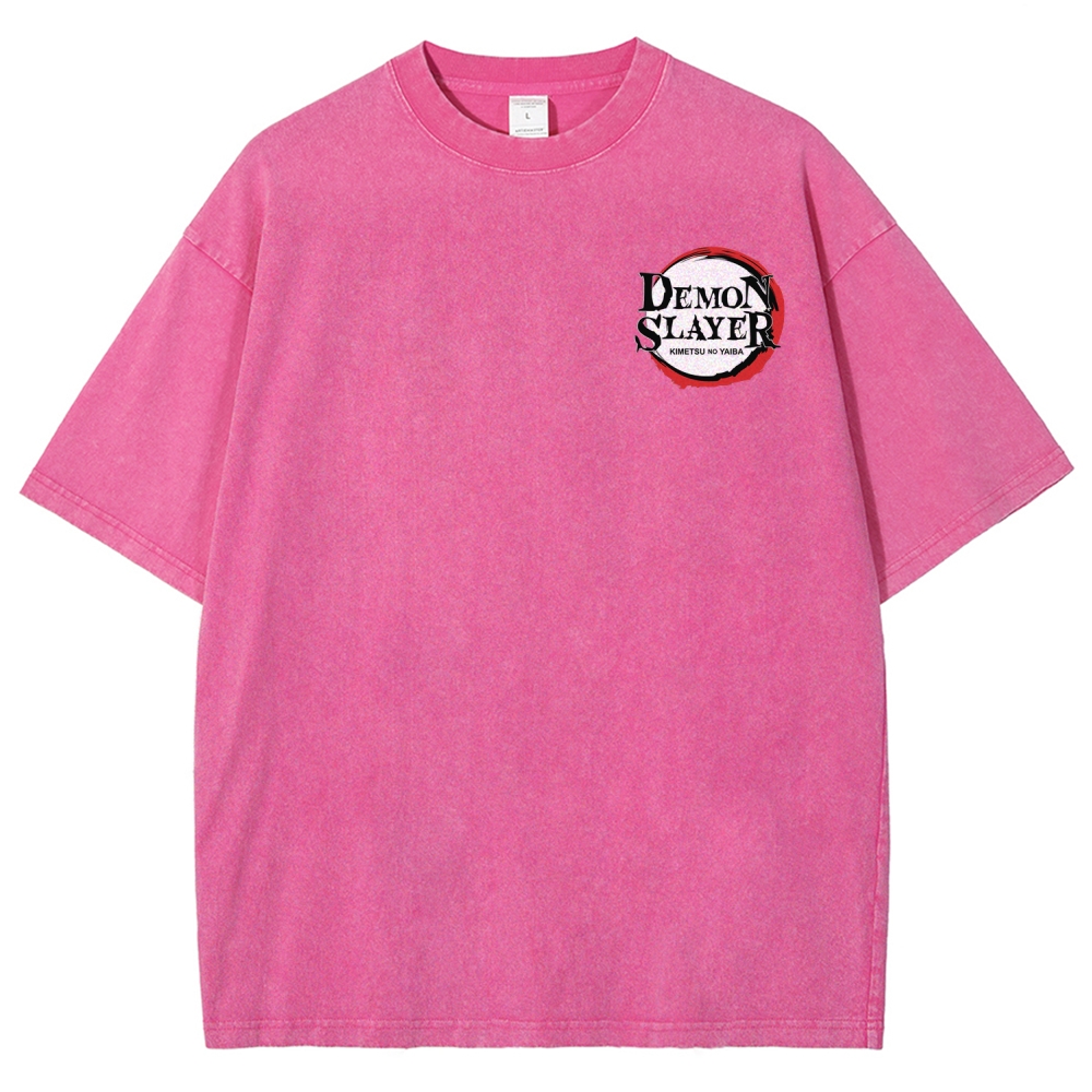 Demon Slayer Unisex Fit Washed T-Shirt