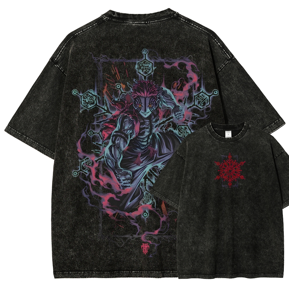 Demon Slayer Unisex Fit Washed T-Shirt