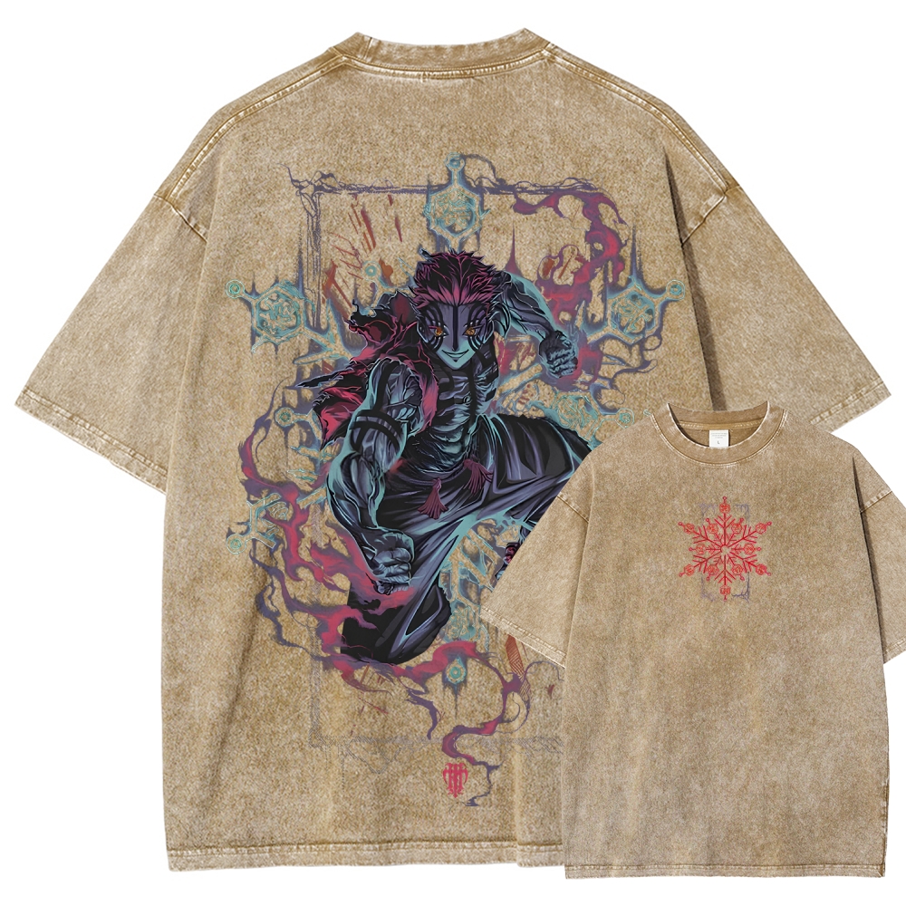 Demon Slayer Unisex Fit Washed T-Shirt