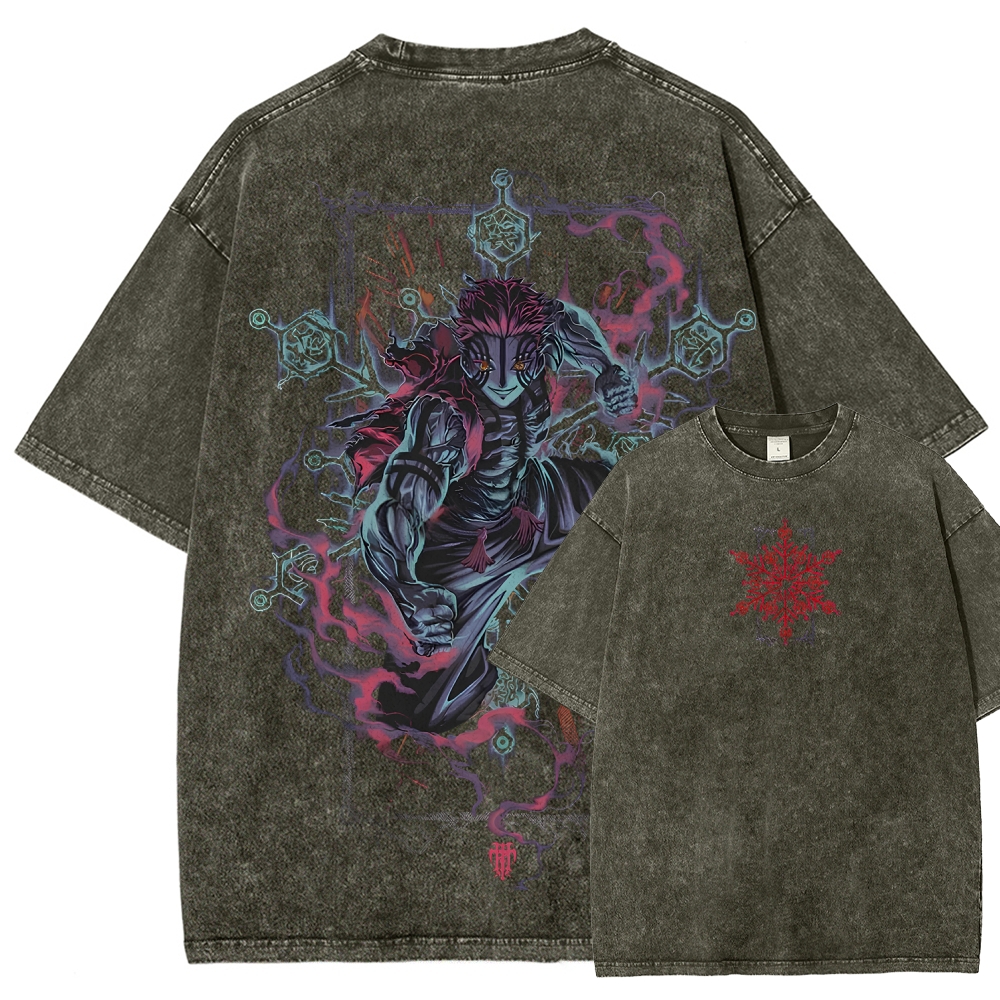 Demon Slayer Unisex Fit Washed T-Shirt