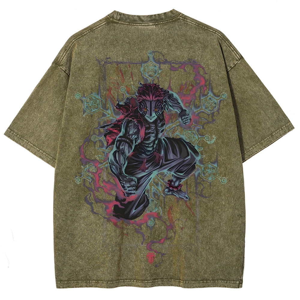 Demon Slayer Unisex Fit Washed T-Shirt