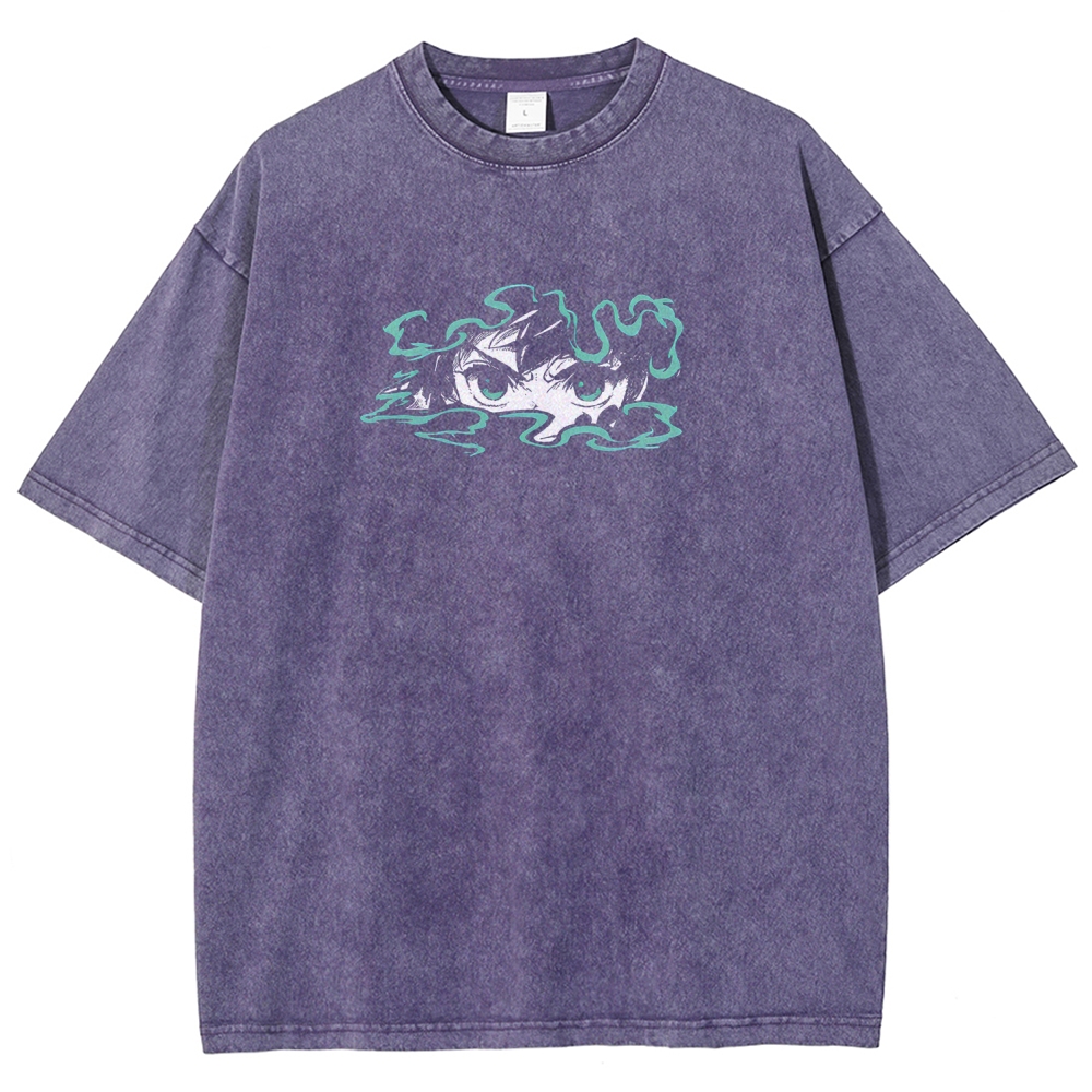 Demon Slayer Unisex Fit Washed T-Shirt