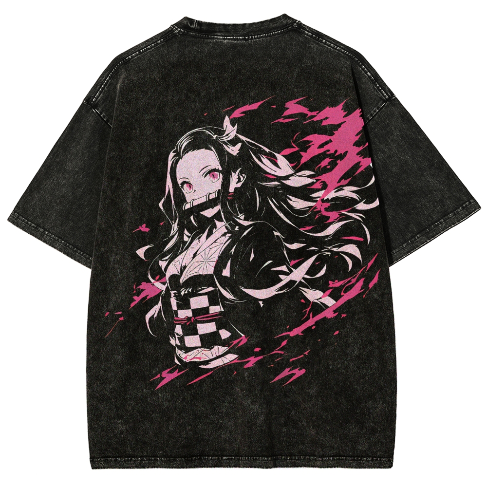 Demon Slayer Unisex Fit Washed T-Shirt