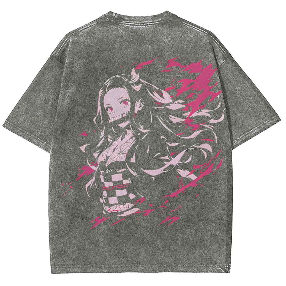 Demon Slayer Unisex Fit Washed T-Shirt