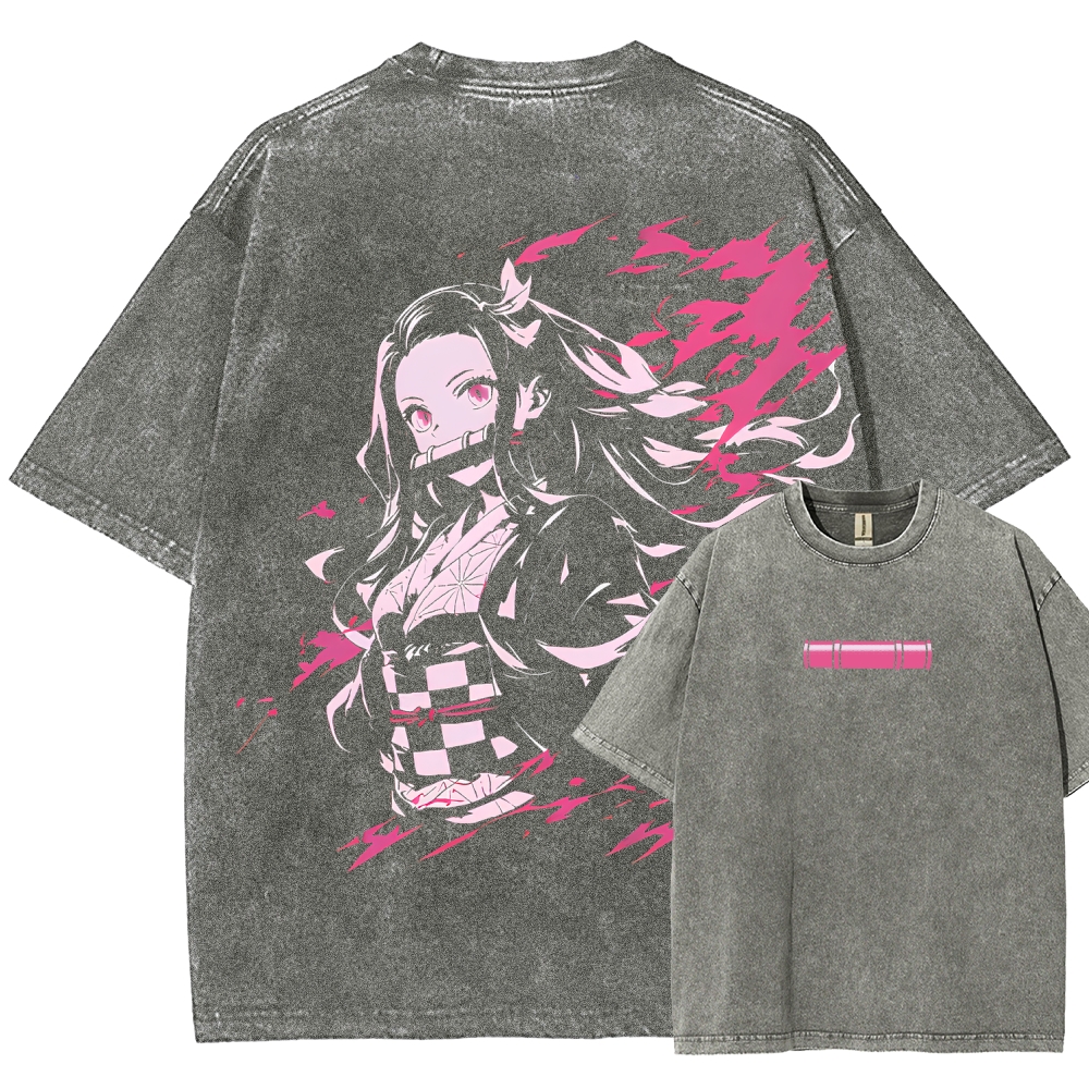 Demon Slayer Unisex Fit Washed T-Shirt