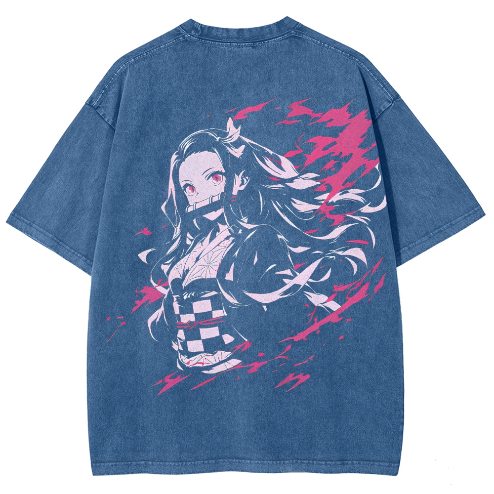 Demon Slayer Unisex Fit Washed T-Shirt