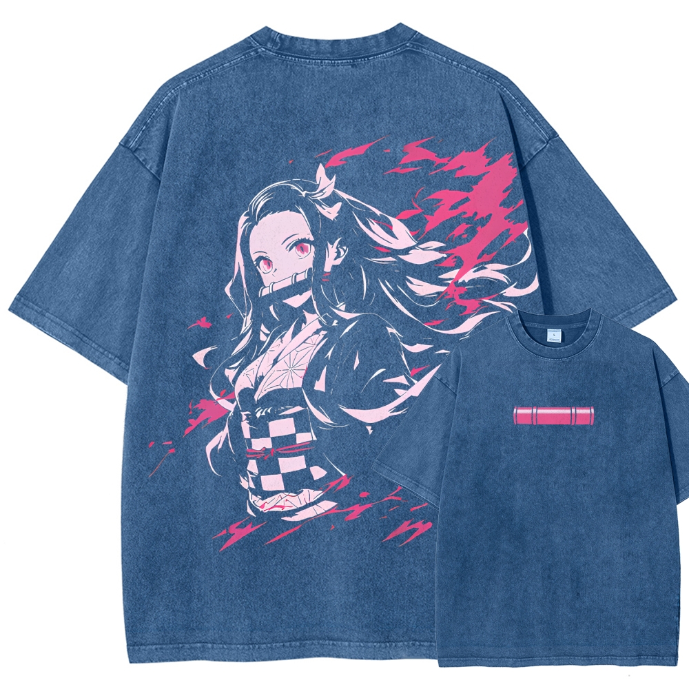 Demon Slayer Unisex Fit Washed T-Shirt