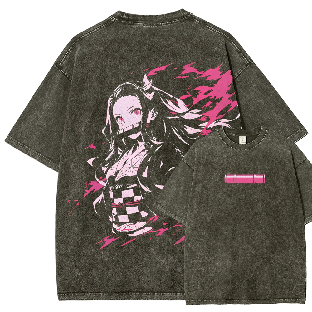 Demon Slayer Unisex Fit Washed T-Shirt