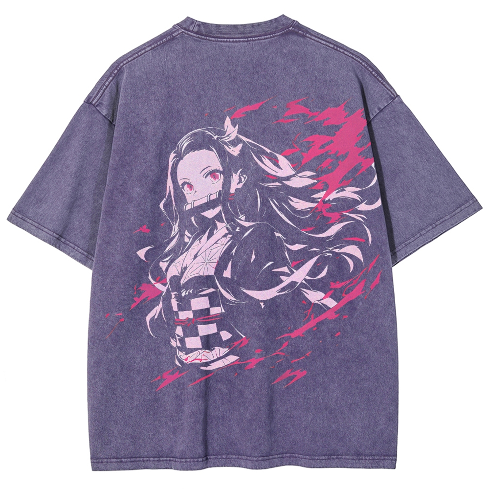 Demon Slayer Unisex Fit Washed T-Shirt