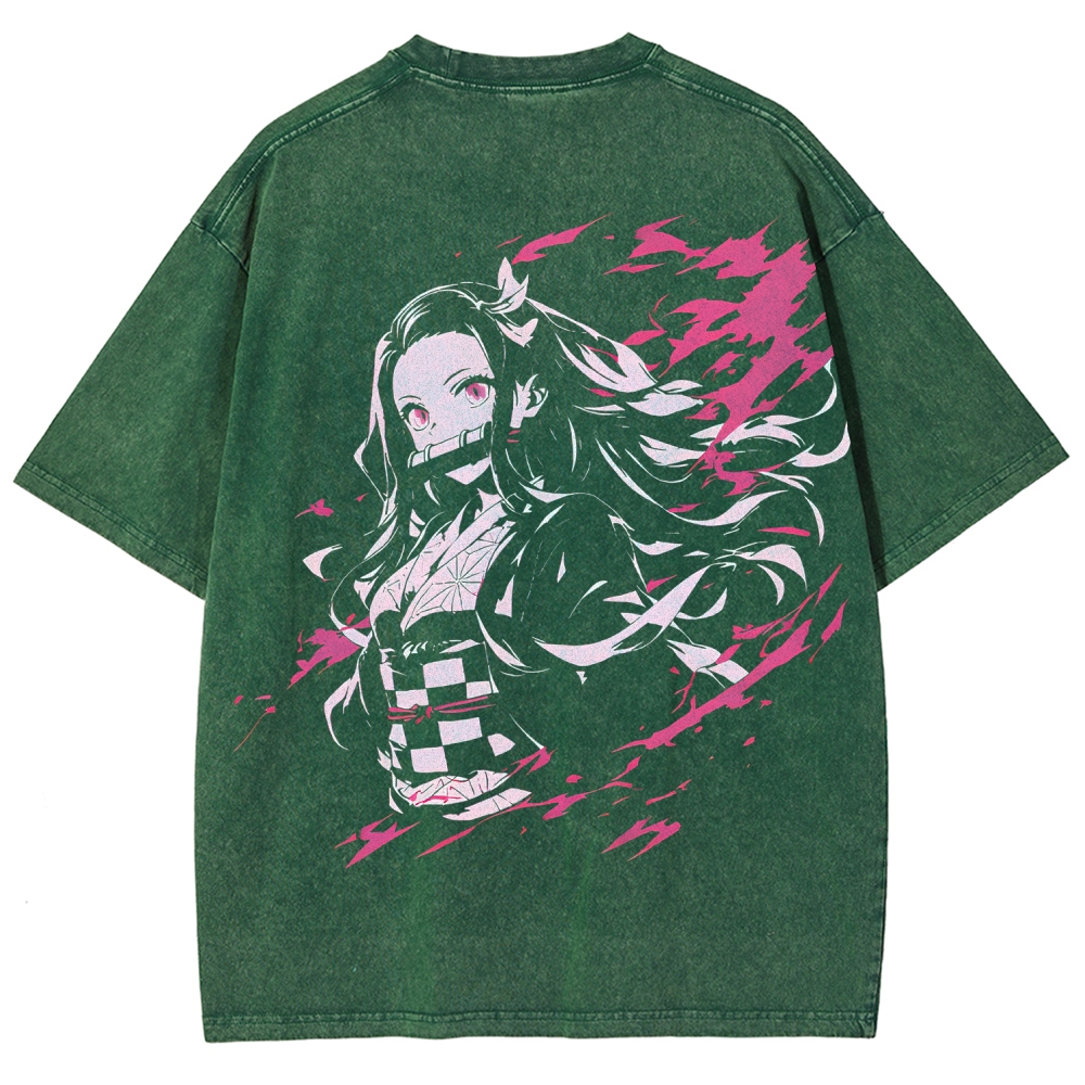 Demon Slayer Unisex Fit Washed T-Shirt
