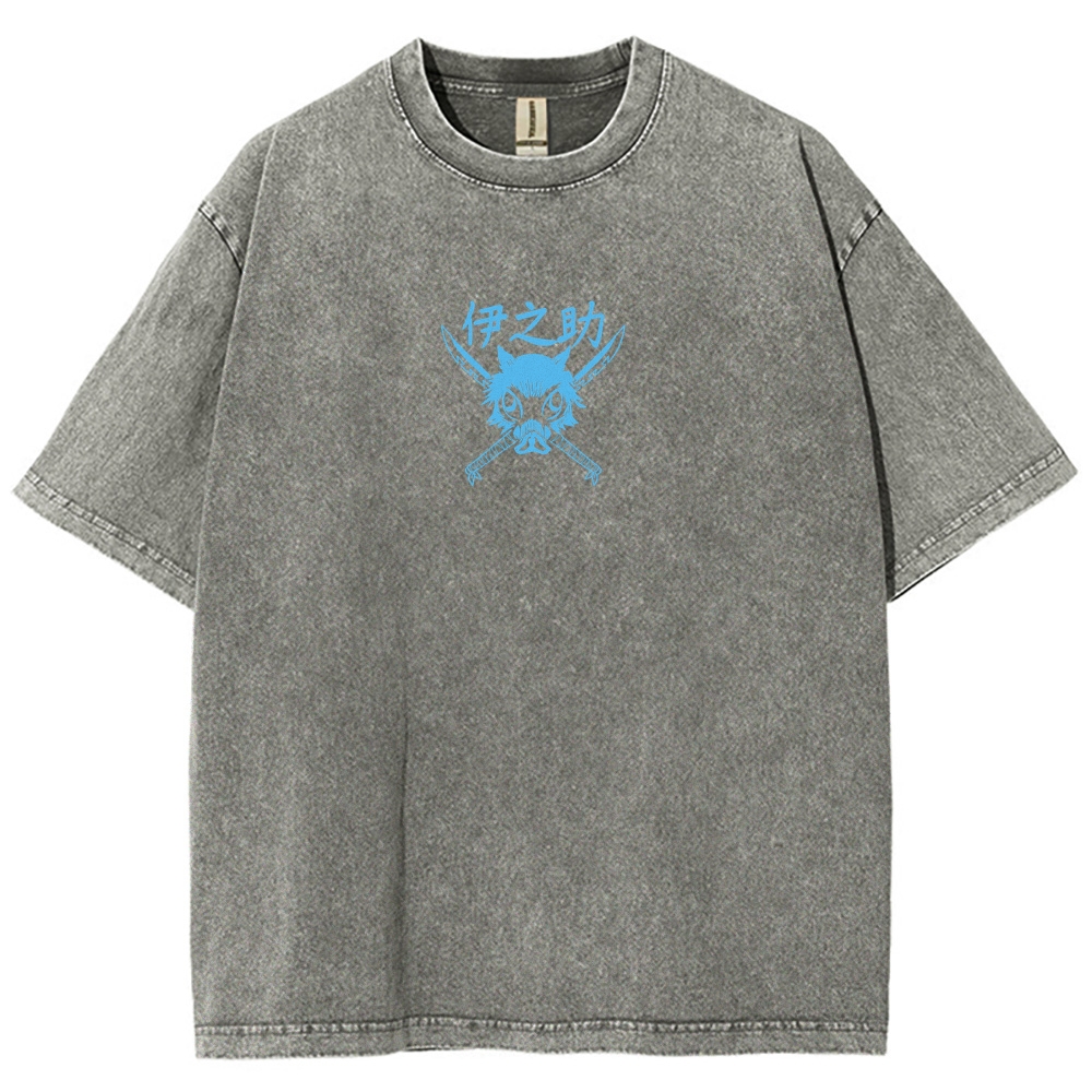Demon Slayer Unisex Fit Washed T-Shirt