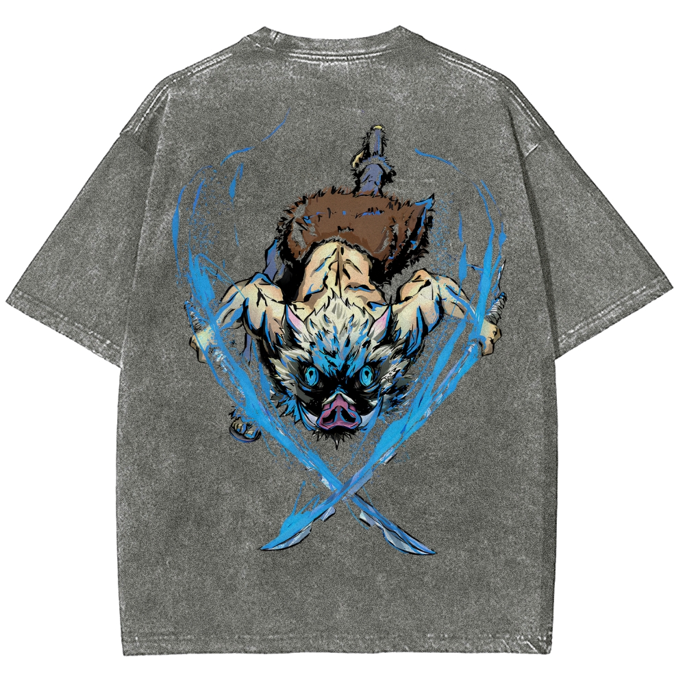 Demon Slayer Unisex Fit Washed T-Shirt