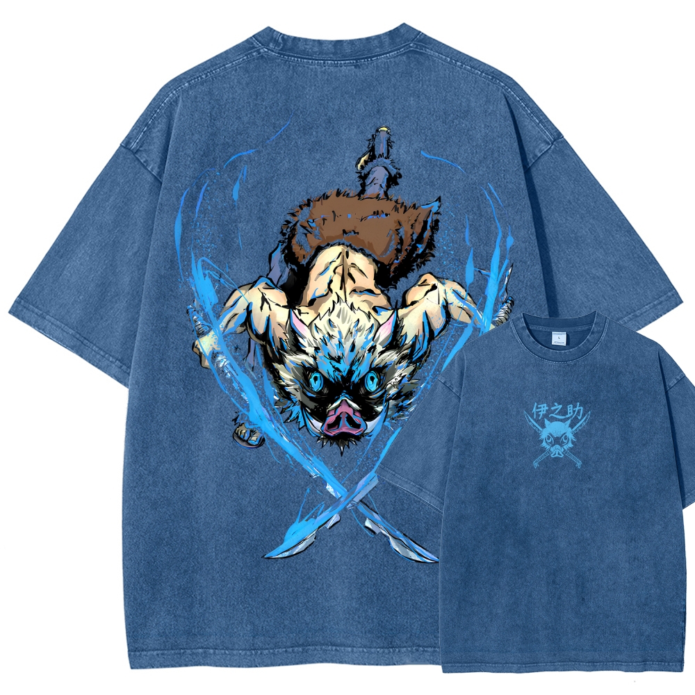 Demon Slayer Unisex Fit Washed T-Shirt
