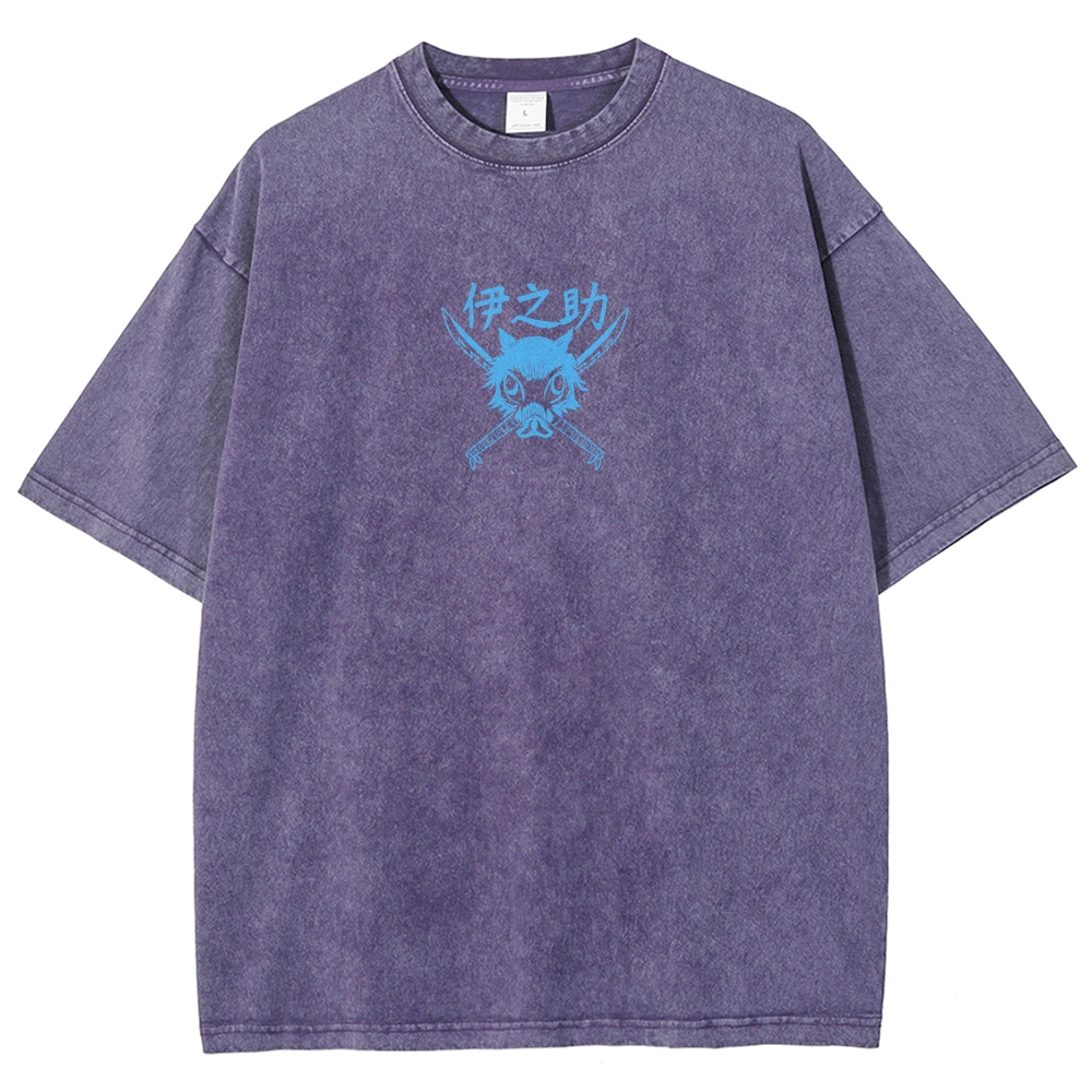Demon Slayer Unisex Fit Washed T-Shirt