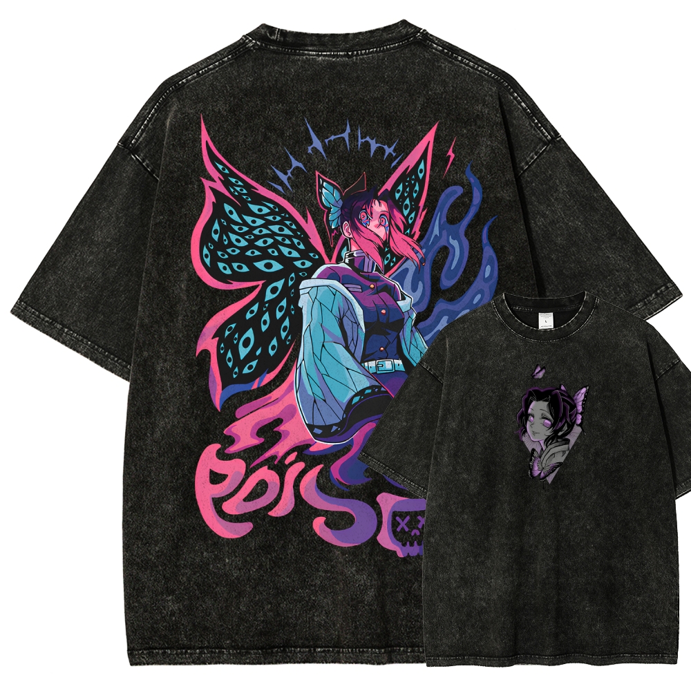 Demon Slayer Unisex Fit Washed T-Shirt