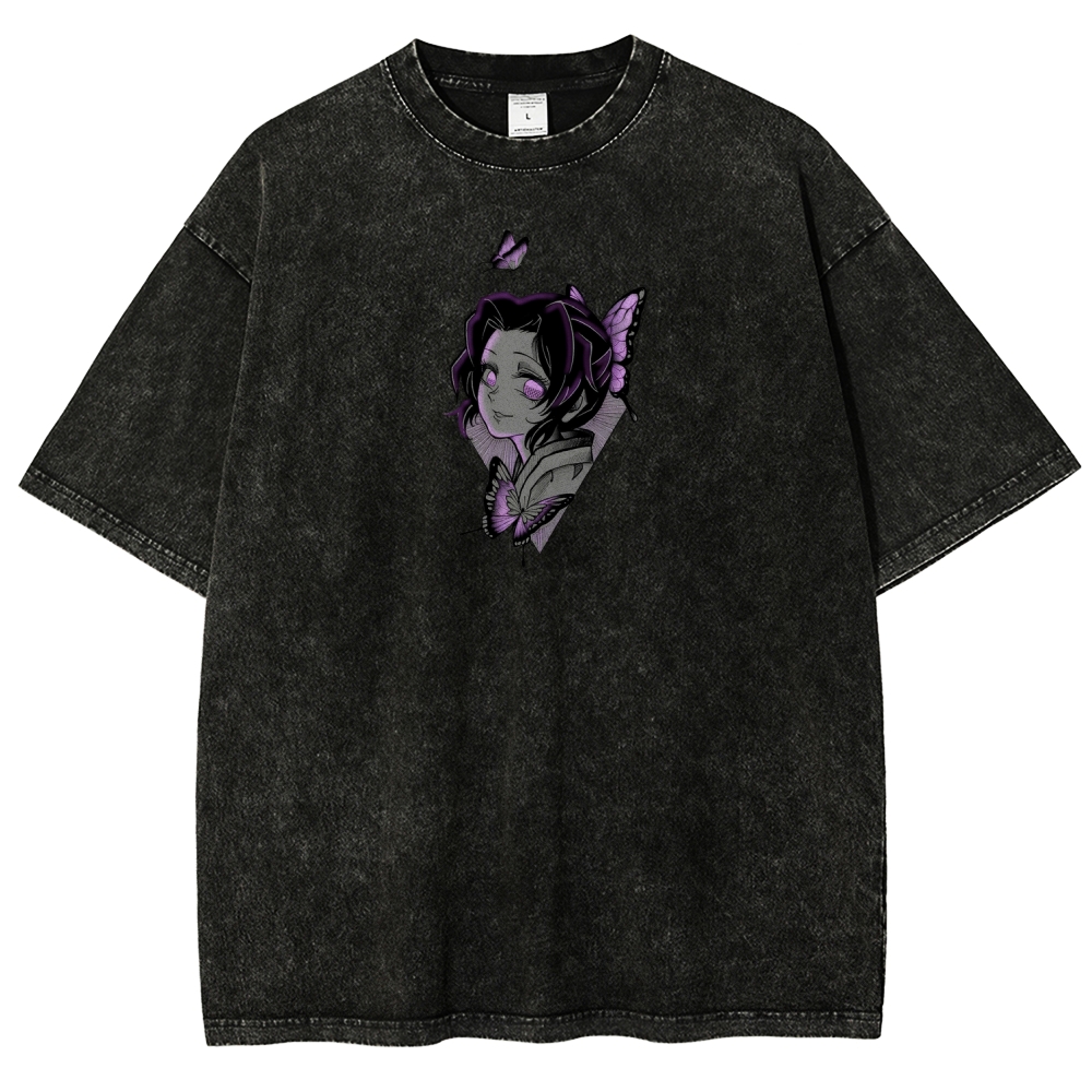 Demon Slayer Unisex Fit Washed T-Shirt